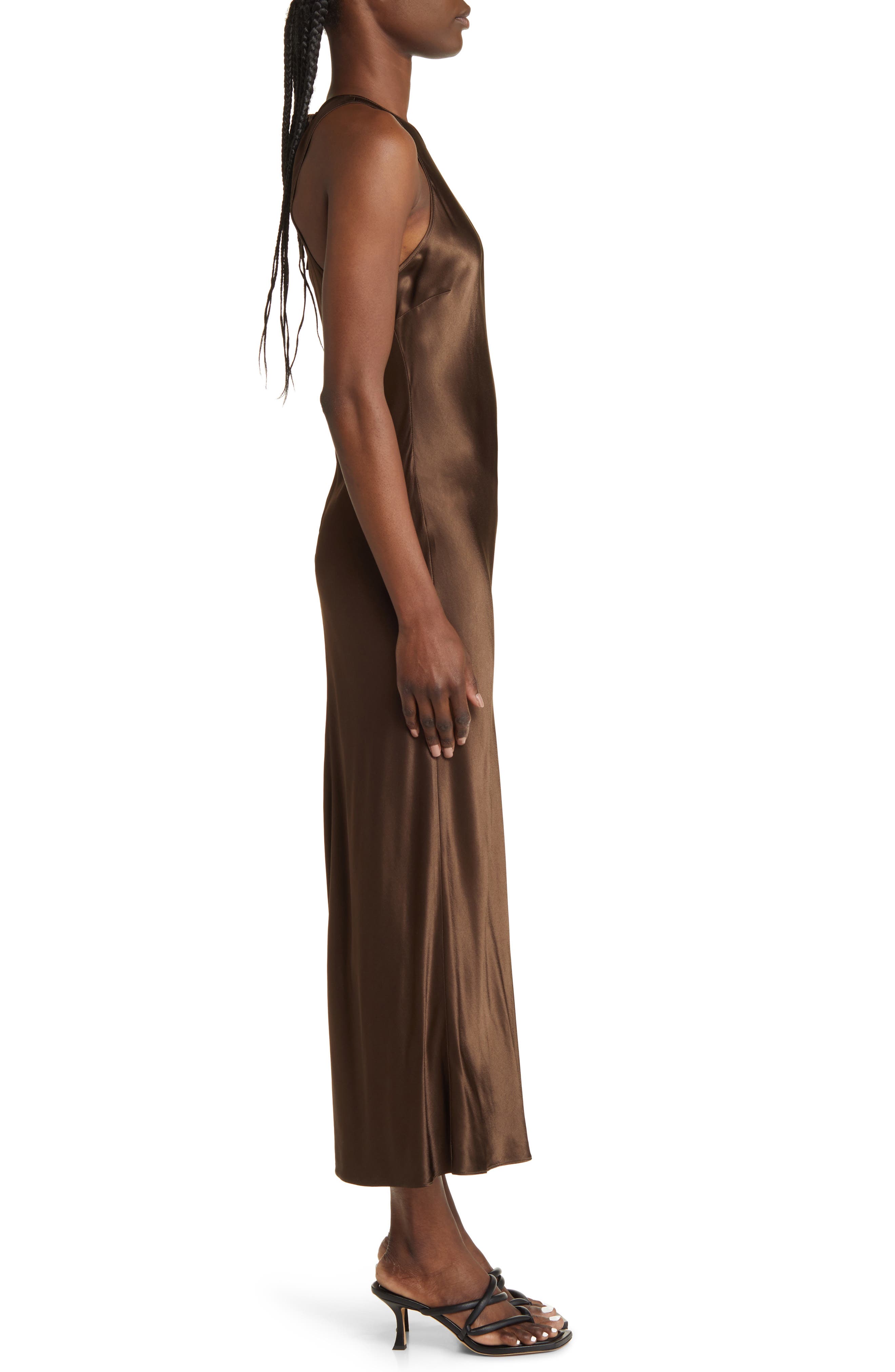 rails brown silk dress Rails