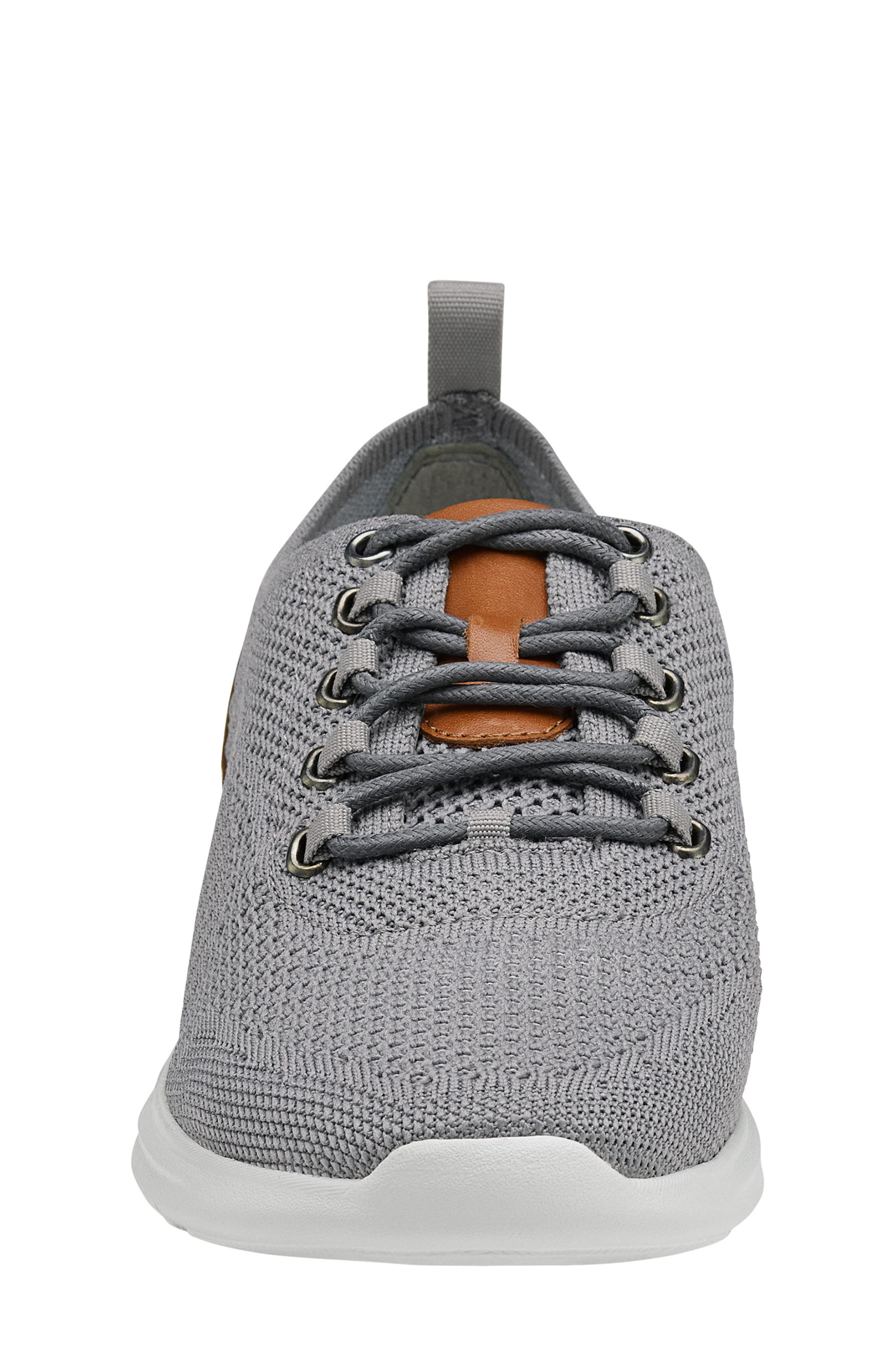 Johnston & Murphy McGuffey Knit Sneaker, Alternate, color, Gray Knit