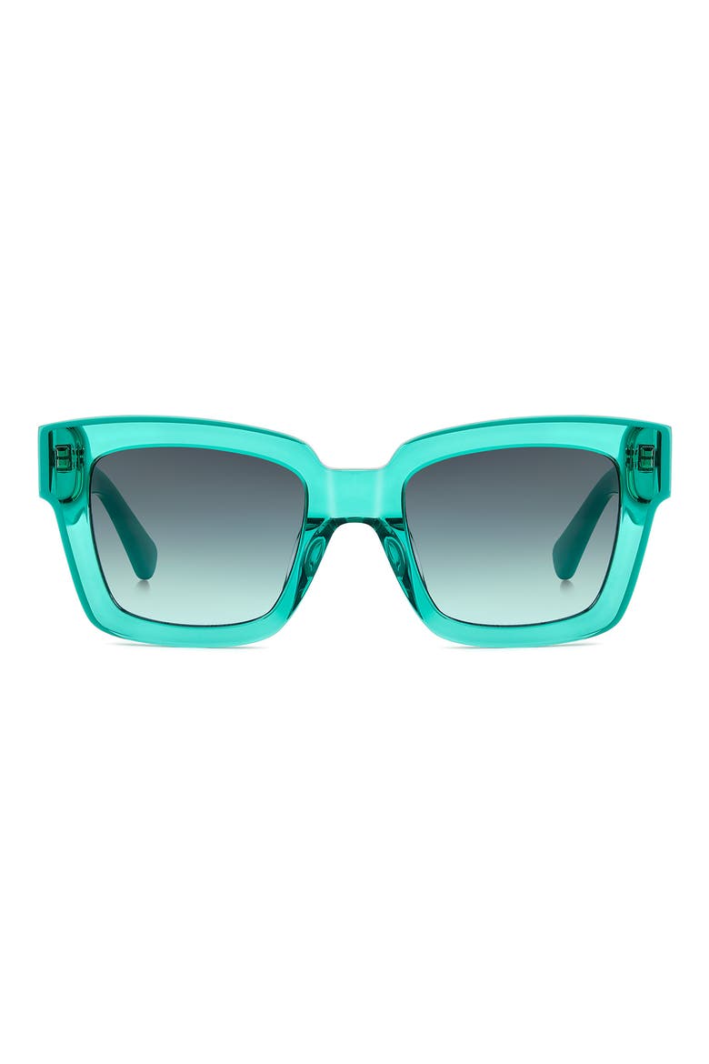 brynne 51mm square sunglasses, Main, color, GREEN
