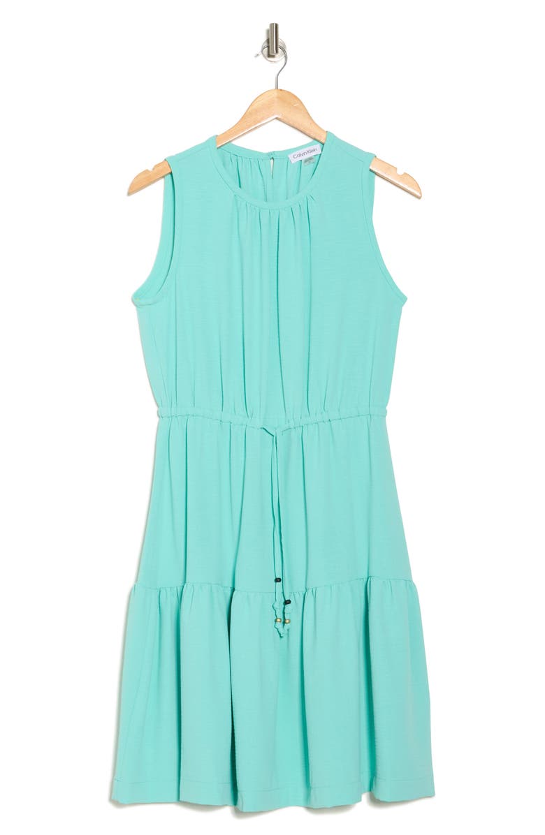 Calvin Klein Sleeveless Tiered Dress, Alternate, color, 