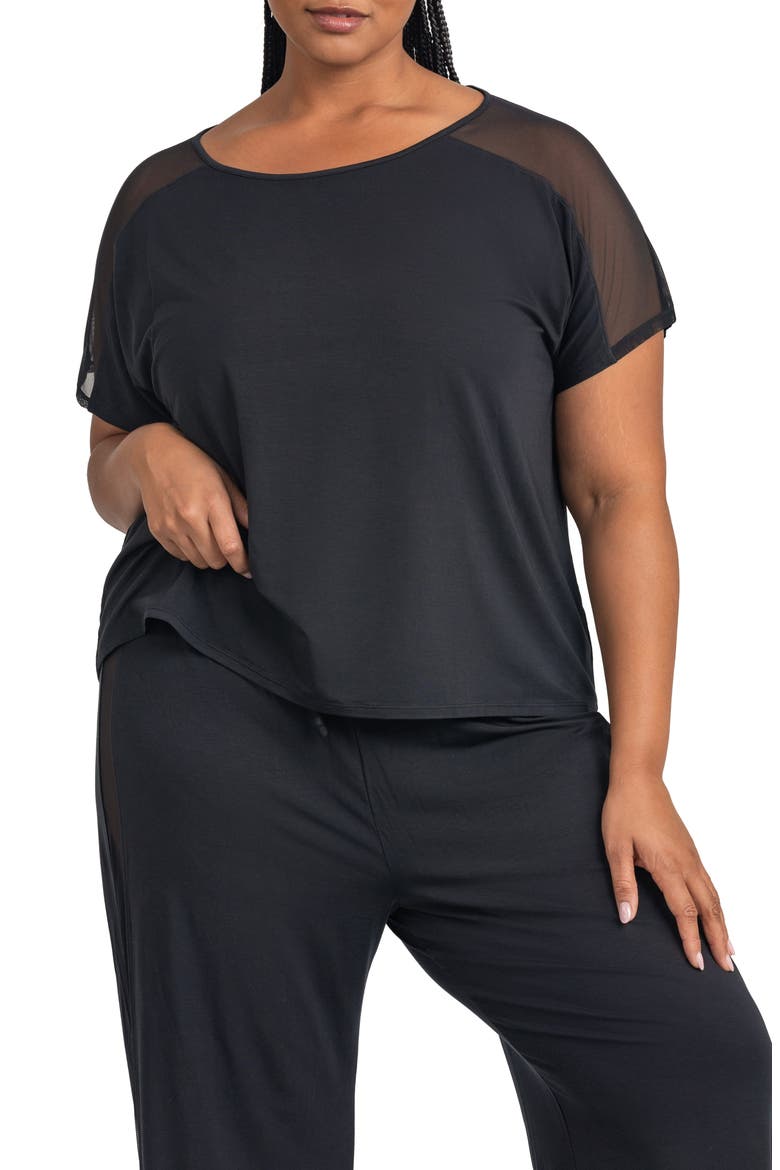 BlissWear Sleep T-Shirt, Main, color, MIDNIGHT