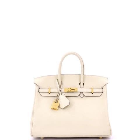 Birkin Handbag Light Swift with Gold Hardware 25