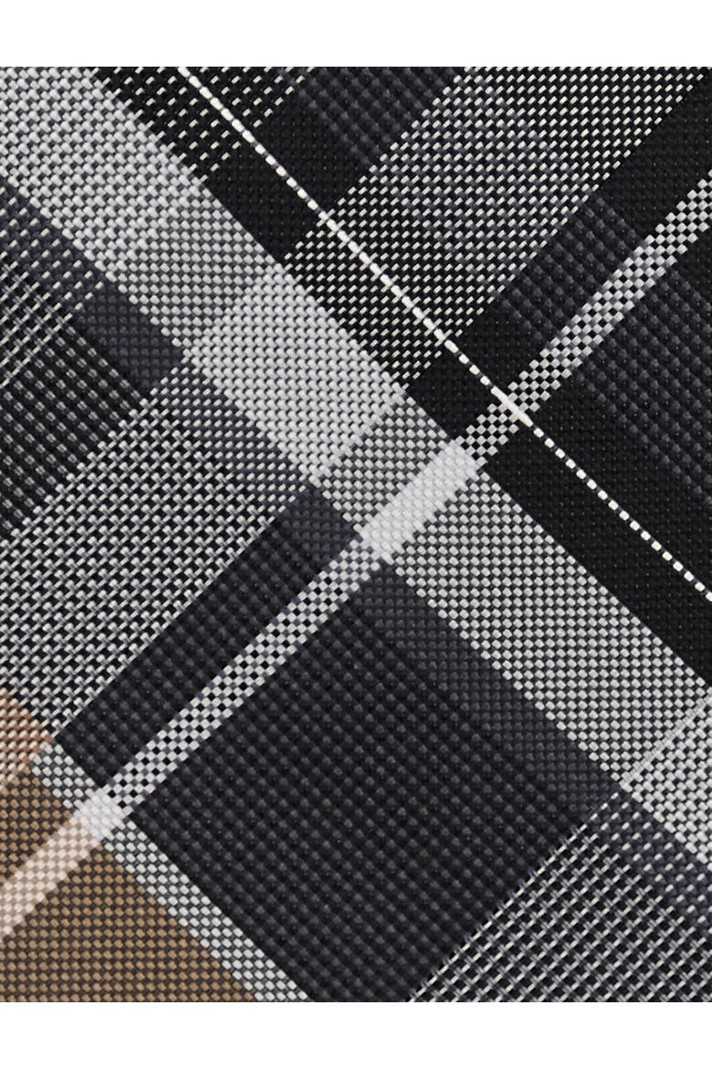 Big & Tall Parker Plaid Tie, Alternate, color, BLACK