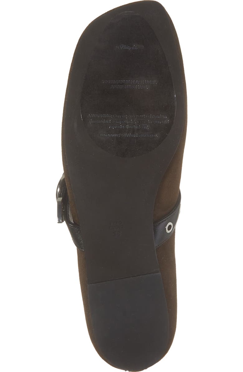 3.1 Phillip Lim Mary Jane Flat, Alternate, color, Chocolate