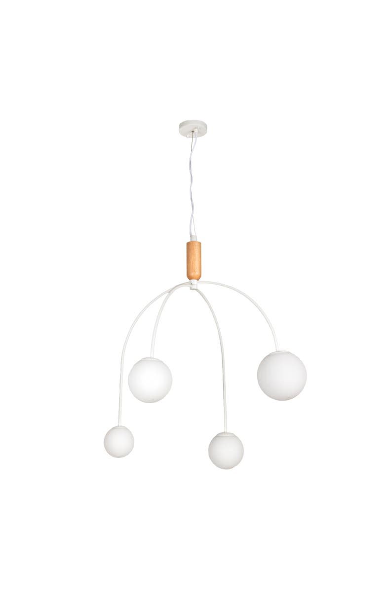 Storied Home 25 Watt Luminous Sphere Frosted Glass Pendant, Main, color,