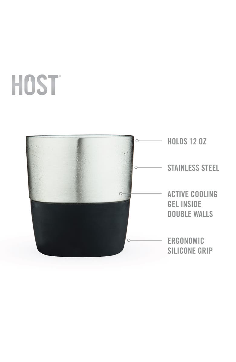 HOST Stainless Steel Whiskey FREEZE Pro Cooling Cup, Alternate, color, Silver