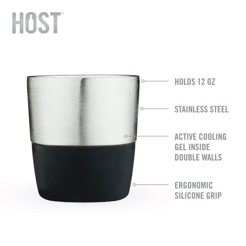 Host Stainless Steel Whiskey Freeze Pro Cooling Cup In Silver