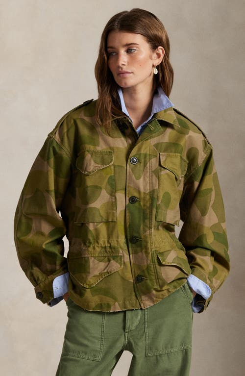 Polo Ralph Lauren Geo Print Cotton Twill Field Jacket
