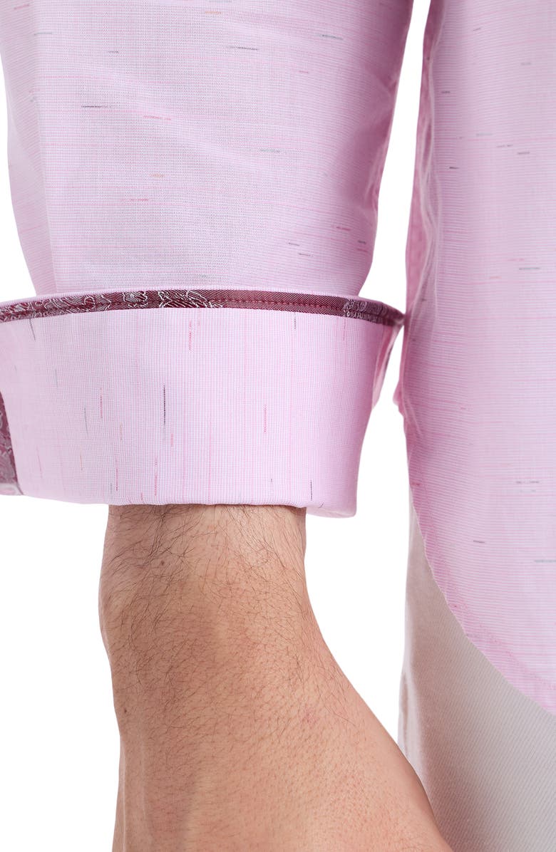 Robert Graham Avondale Cotton Button-Up Shirt, Alternate, color, Light Pink