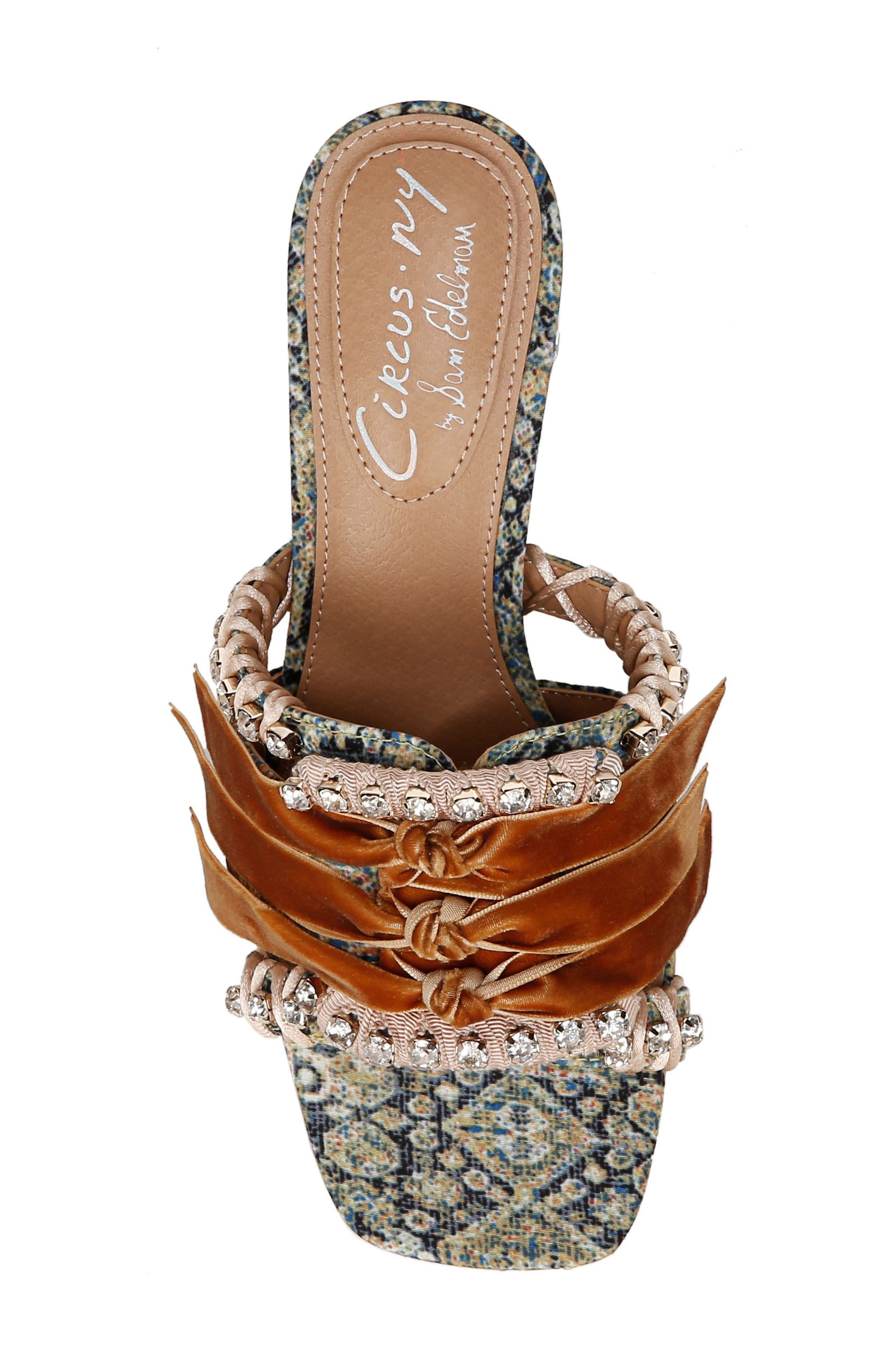 Circus NY by Sam Edelman Vera Block Heel Sandal, Alternate, color, Ocean Sapphire Multi