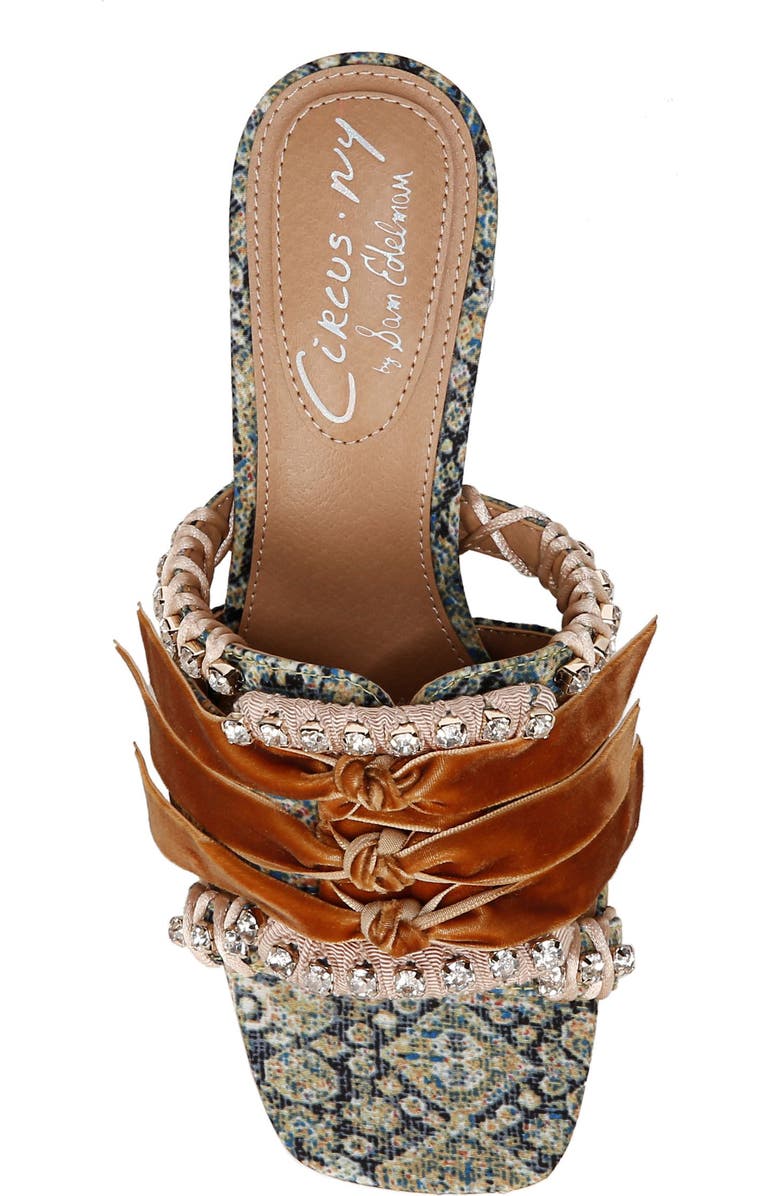 Circus NY by Sam Edelman Vera Block Heel Sandal, Alternate, color, Ocean Sapphire Multi