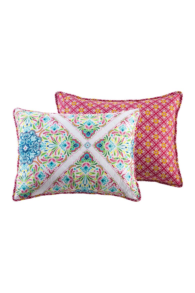 Windsor Reversible Medallion Quilt Set - Queen, Alternate, color, MULTI