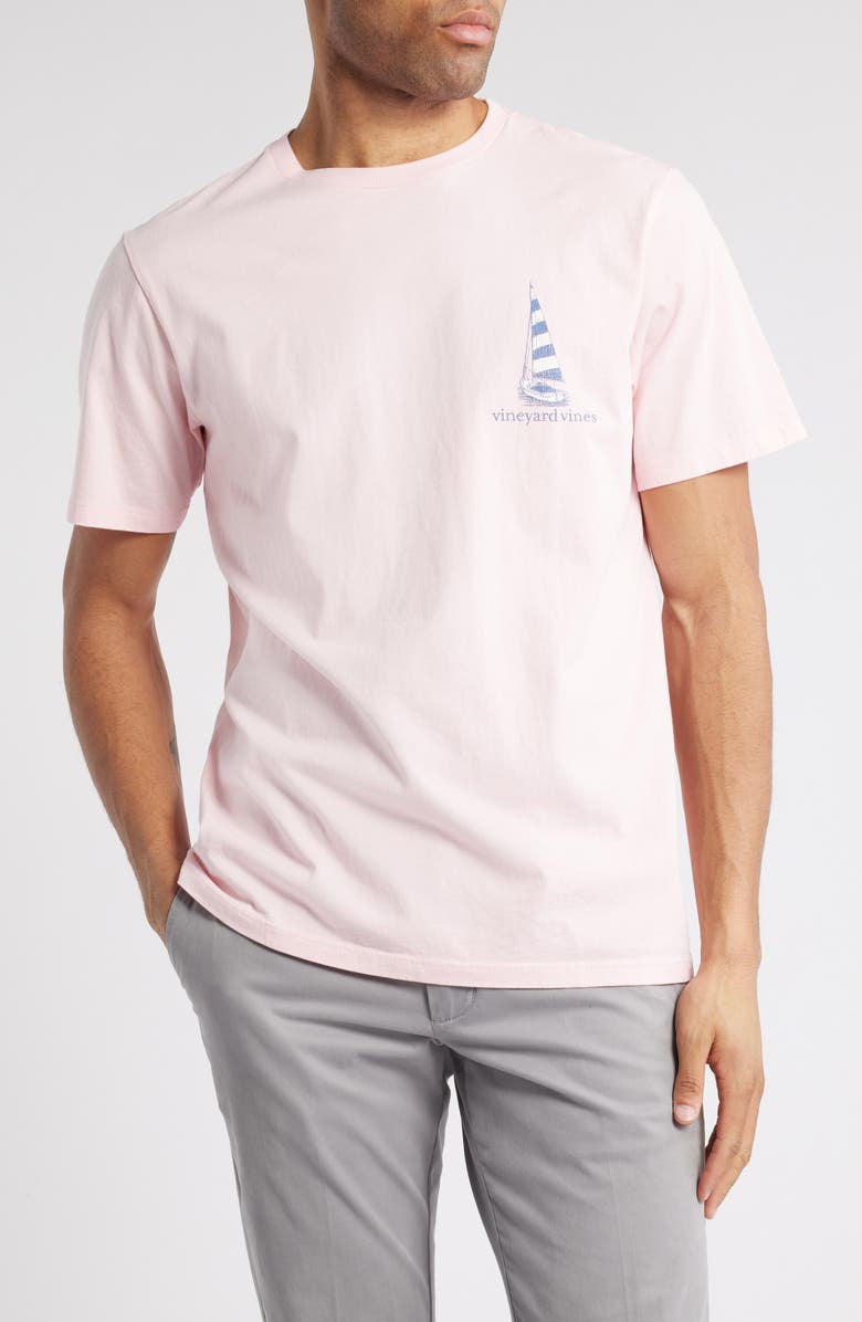 vineyard vines Sunset Sails Cotton Graphic T-Shirt, Main, color, 
