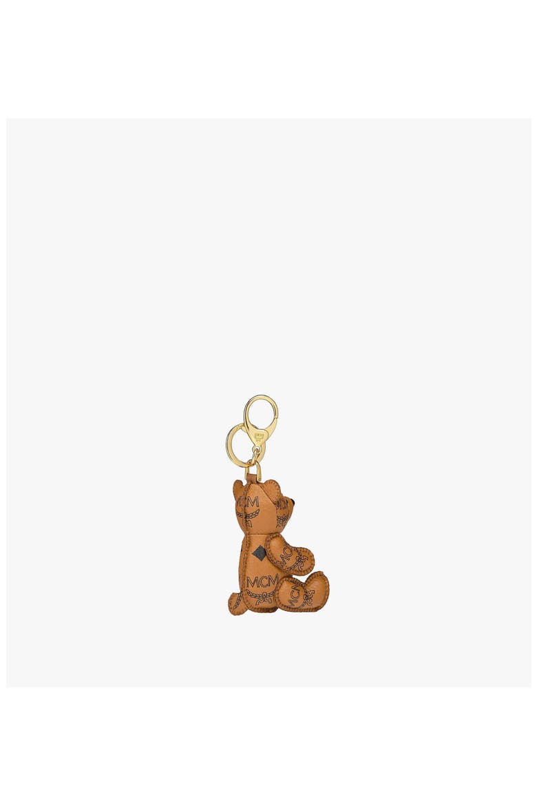 Park Bear Charm in Visetos, Alternate, color, Cognac