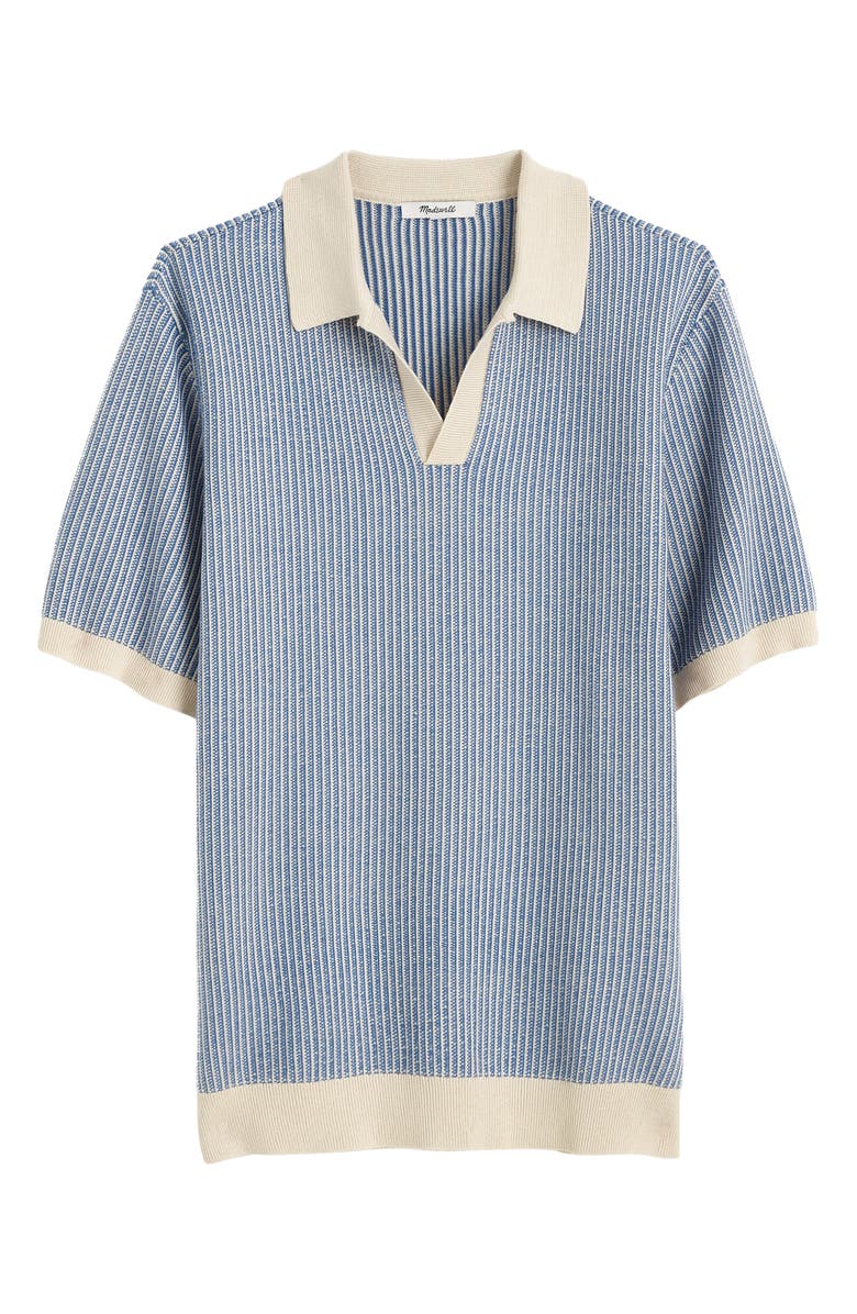 Madewell Johnny Collar Tuck Stitch Polo, Alternate, color, 