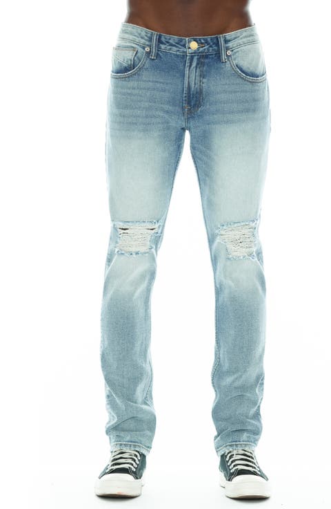 Belted Rocker Cotton Jeans