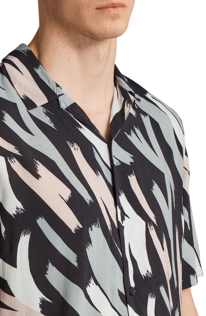 AllSaints Koloa Slim Fit Short Sleeve Sport Shirt, Alternate, color, 