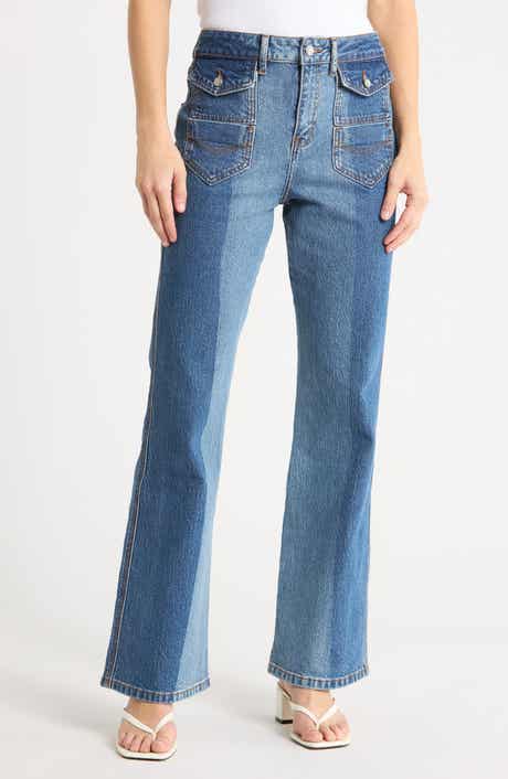 High Rise Flare Leg Jeans
