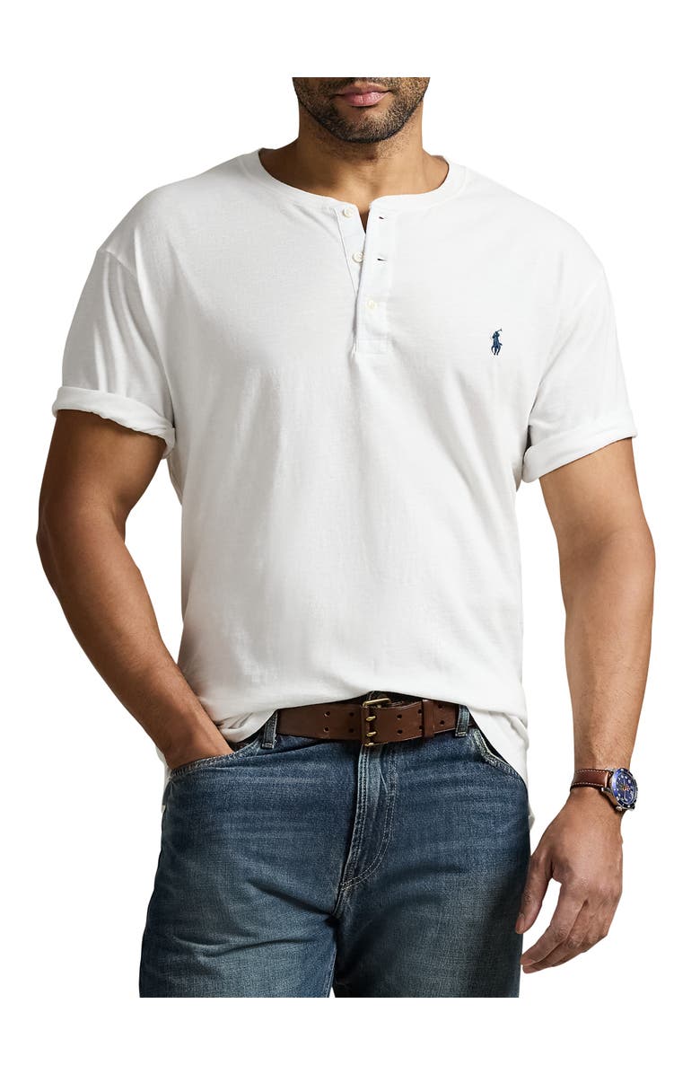 Polo Ralph Lauren Big & Tall Slub Jersey Henley Shirt, Main, color, 