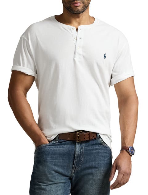 Big & Tall Slub Jersey Henley Shirt