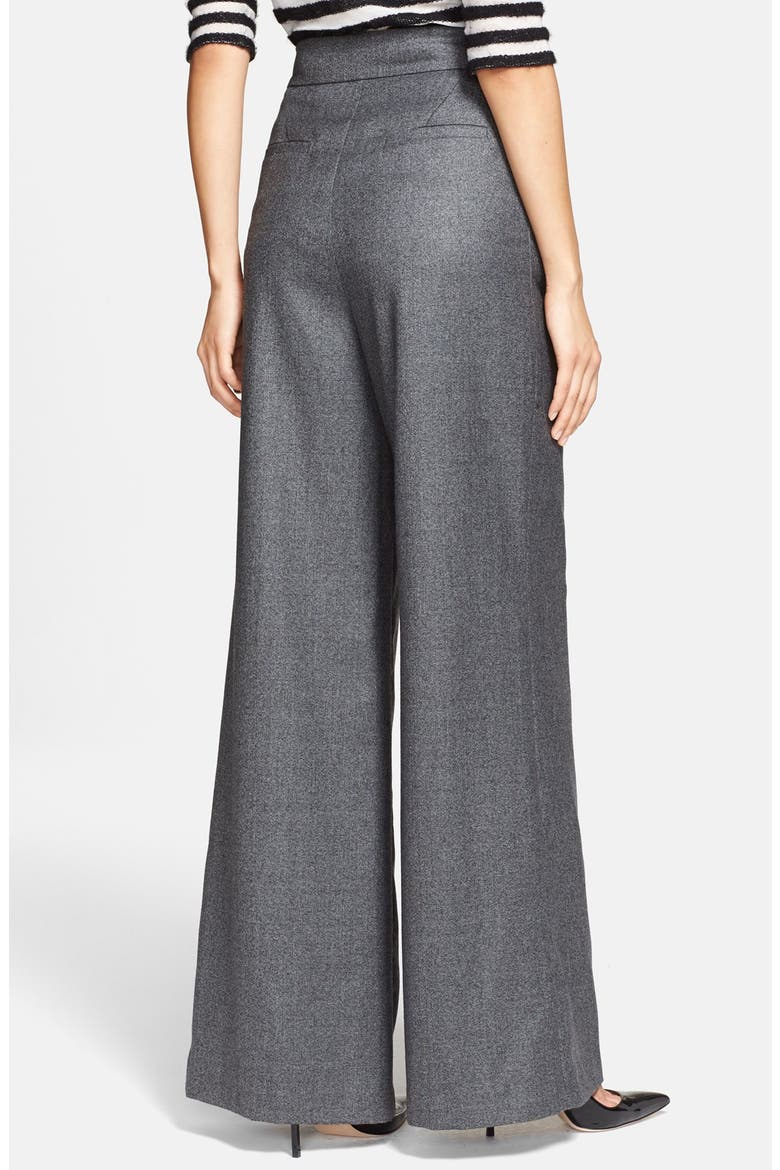 'Alessia' Wide Leg Trousers, Alternate, color, STEEL GREY