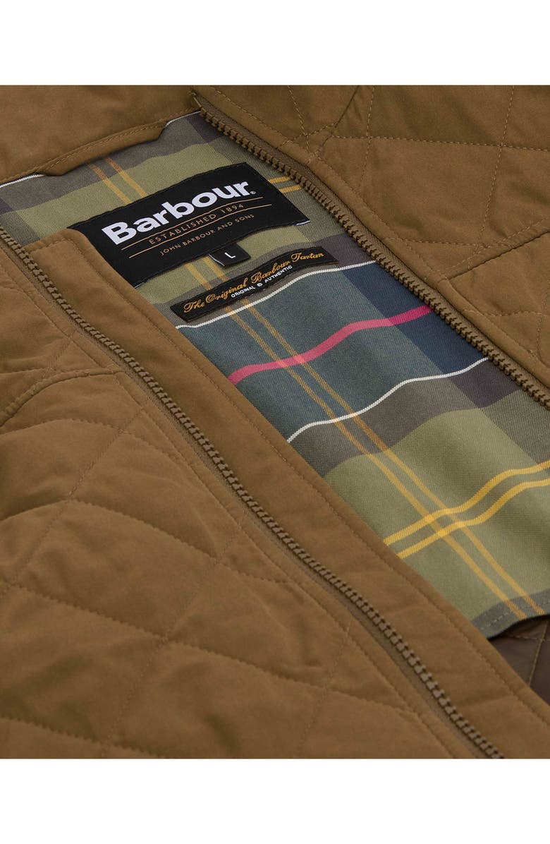 Barbour Sanded Quilted Vest, Alternate, color, Beech