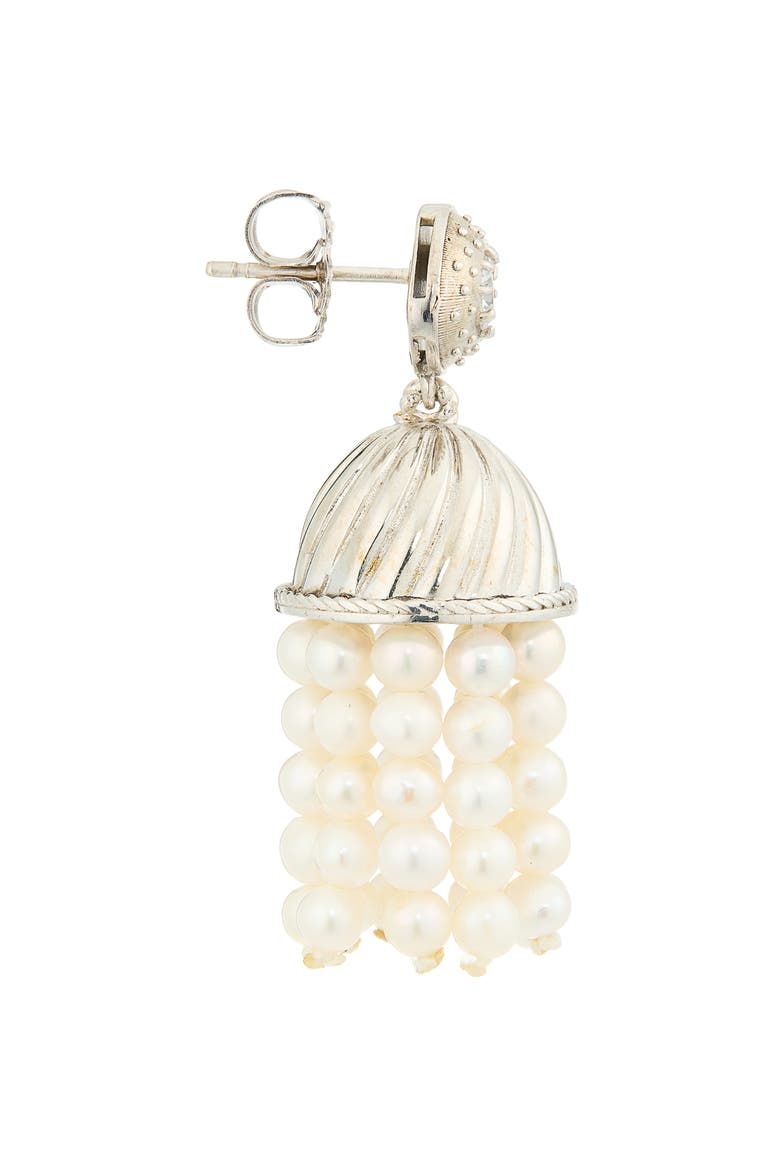 Petite Freshwater Pearl Drop Earring, Alternate, color, WHITE