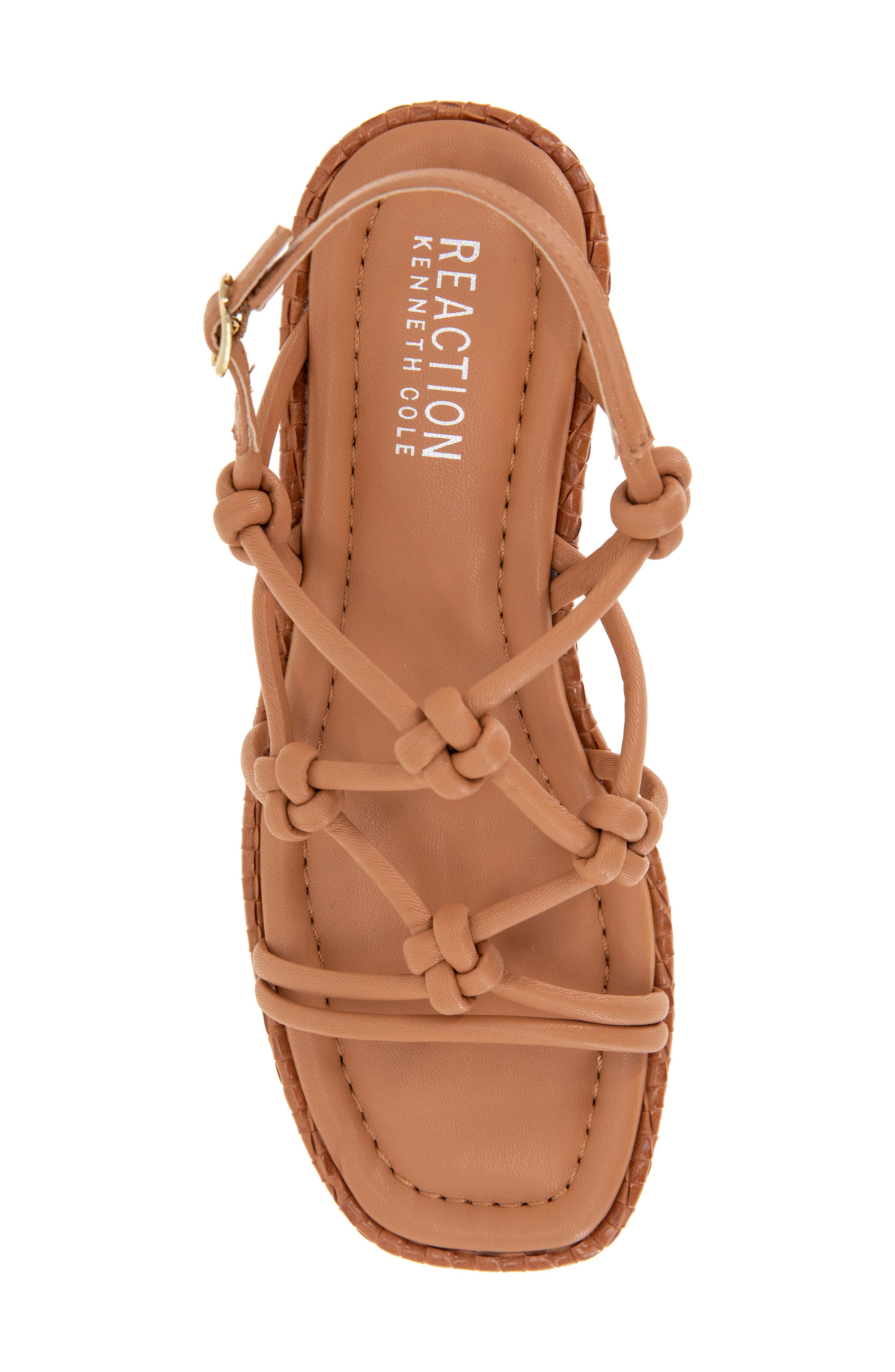 Essa Knot Platform Sandal, Alternate, color, RUST