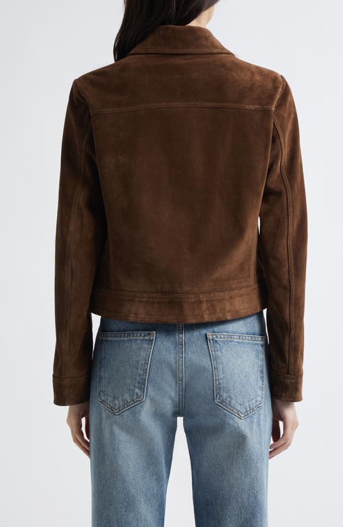Nili Lotan Susannah Suede Jacket In Brown