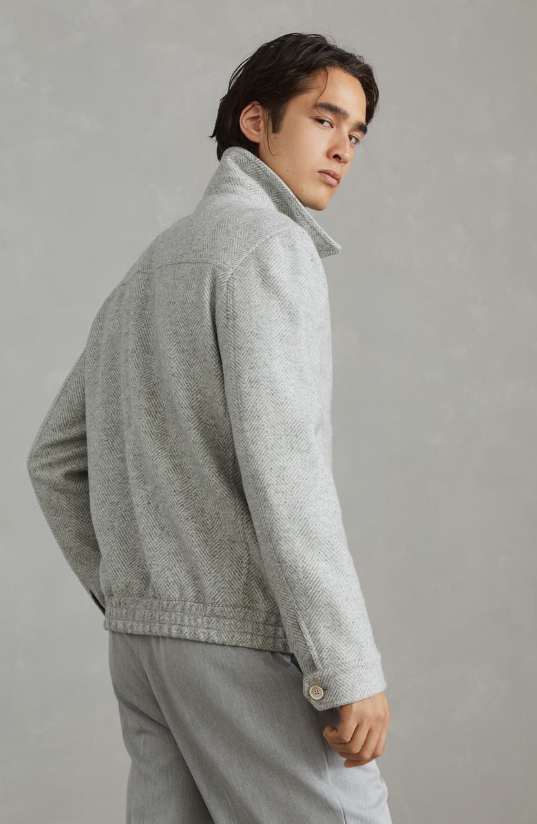 Brunello Cucinelli Chevron bomber jacket, Alternate, color, 