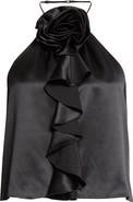 Cinq à Sept Hallie Rosette Silk Top