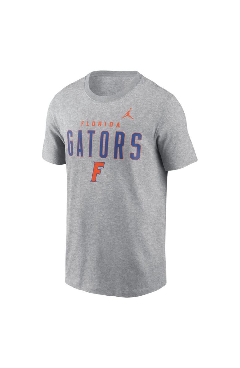 Jordan Brand Men's Jordan Brand Heather Gray Florida Gators Campus 2-Hit Primary Mascot T-Shirt, Alternate, color, Heather Gray