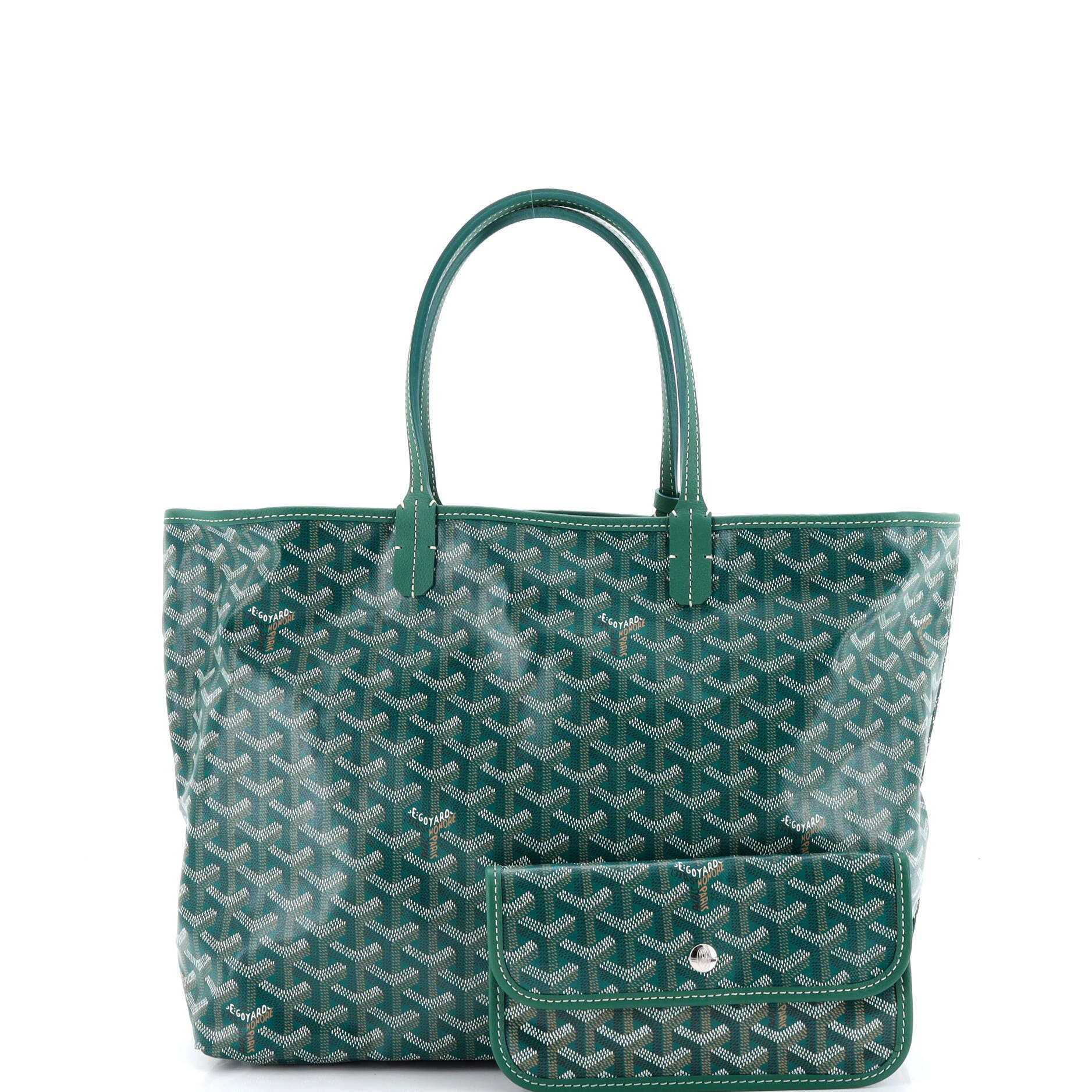 Pre-Owned Goyard Saint Louis Tote Coated Canvas PM, Alternate, color, Green