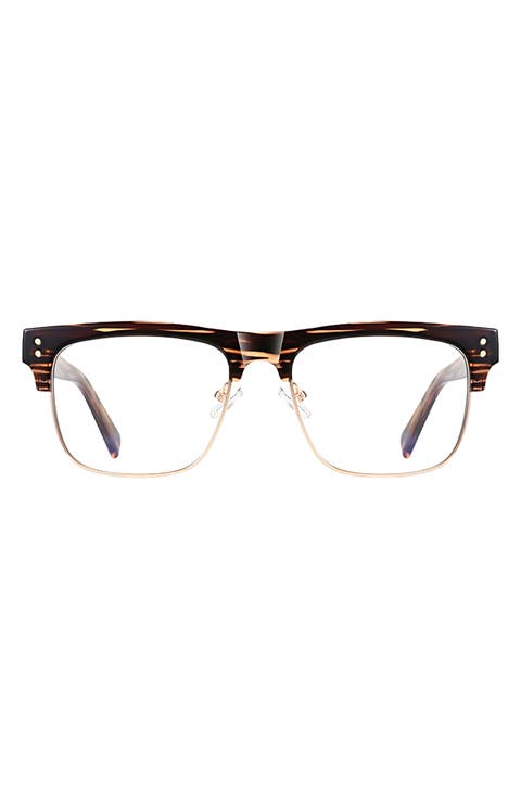 Chaplin 55mm Square Blue Light Blocking Glasses