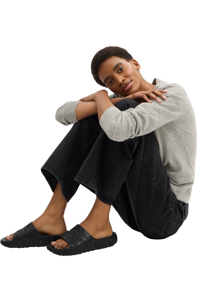 COACH Bay Slide Sandal, Alternate, color, Black