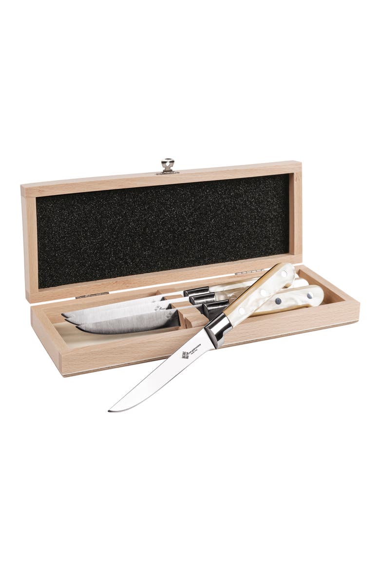 Prince Gastronome 4-Piece Steak Knife Set, Alternate, color, CHAMPAGNE