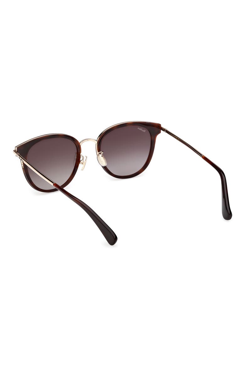 54mm Round Sunglasses, Alternate, color, DARK HAVANA / GRADIENT BROWN