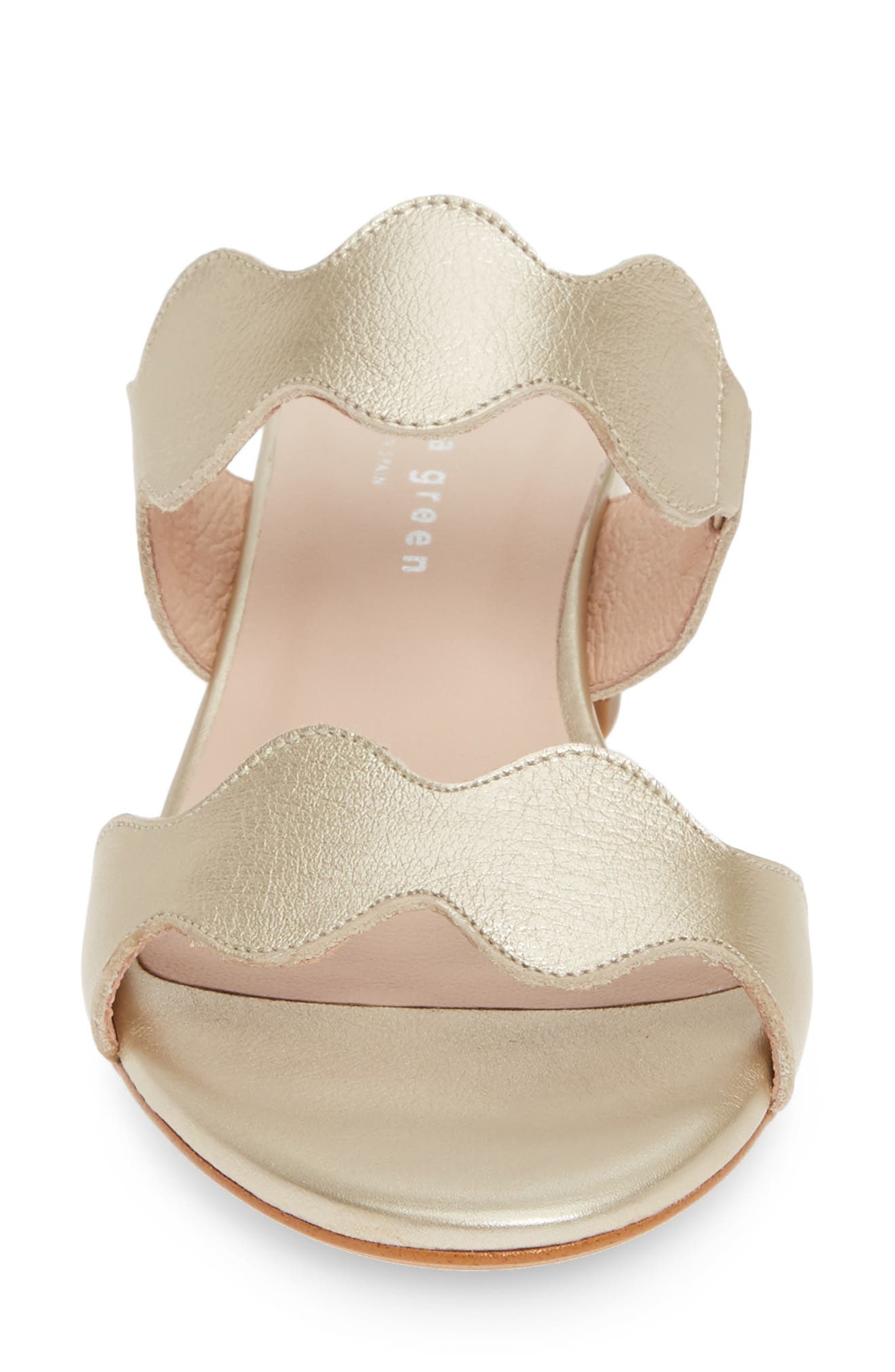 Palm Beach Slide Sandal, Alternate, color, GOLD LEATHER