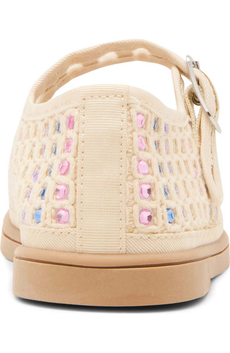 Steve Madden Kids' Roree Rhinestone Mary Jane Flat, Alternate, color, Natural