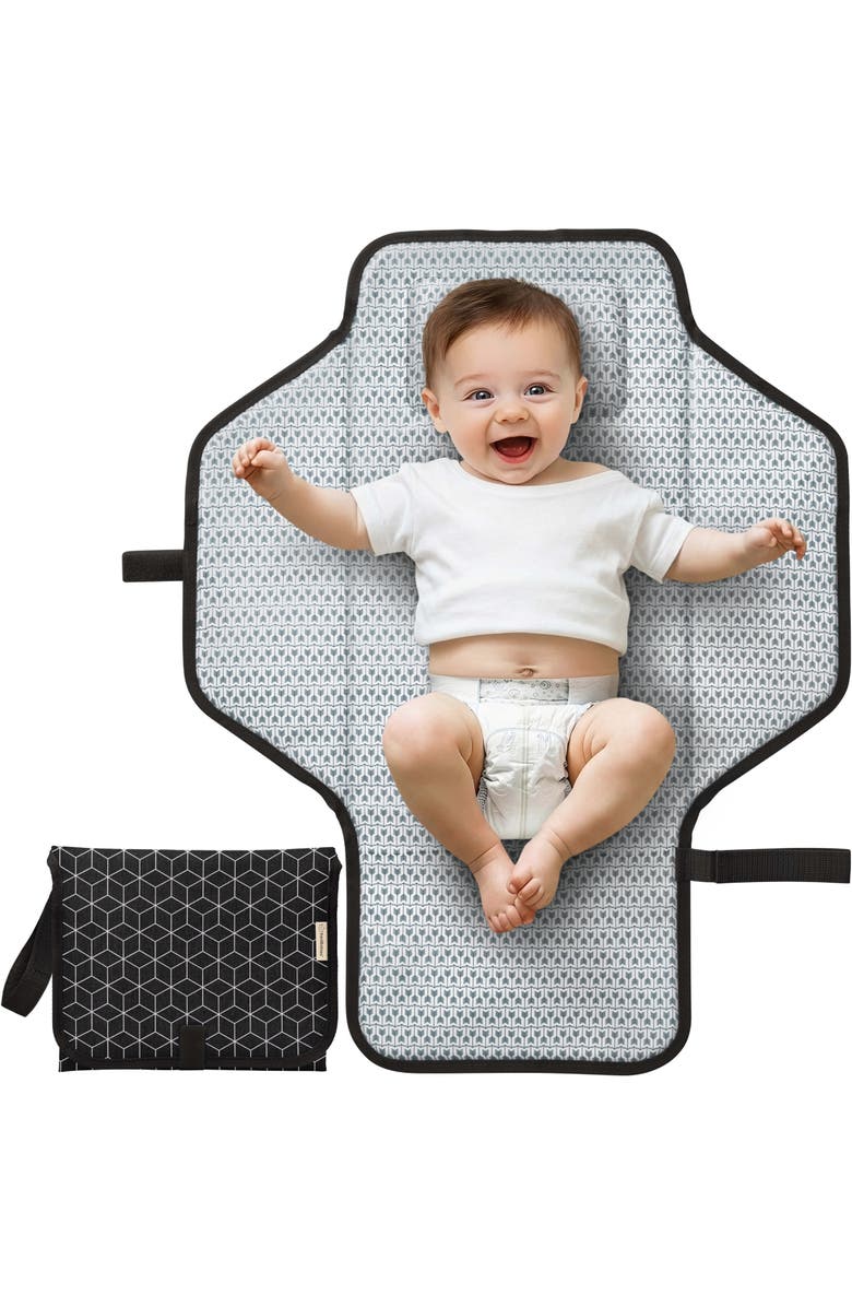 KeaBabies Flex Diaper Changing Pad, Main, color, Black Geo
