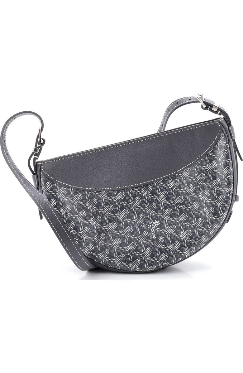 Pre-Owned Goyard Hirondelle Shoulder Bag Coated Canvas and Leather, Main, color, Gray