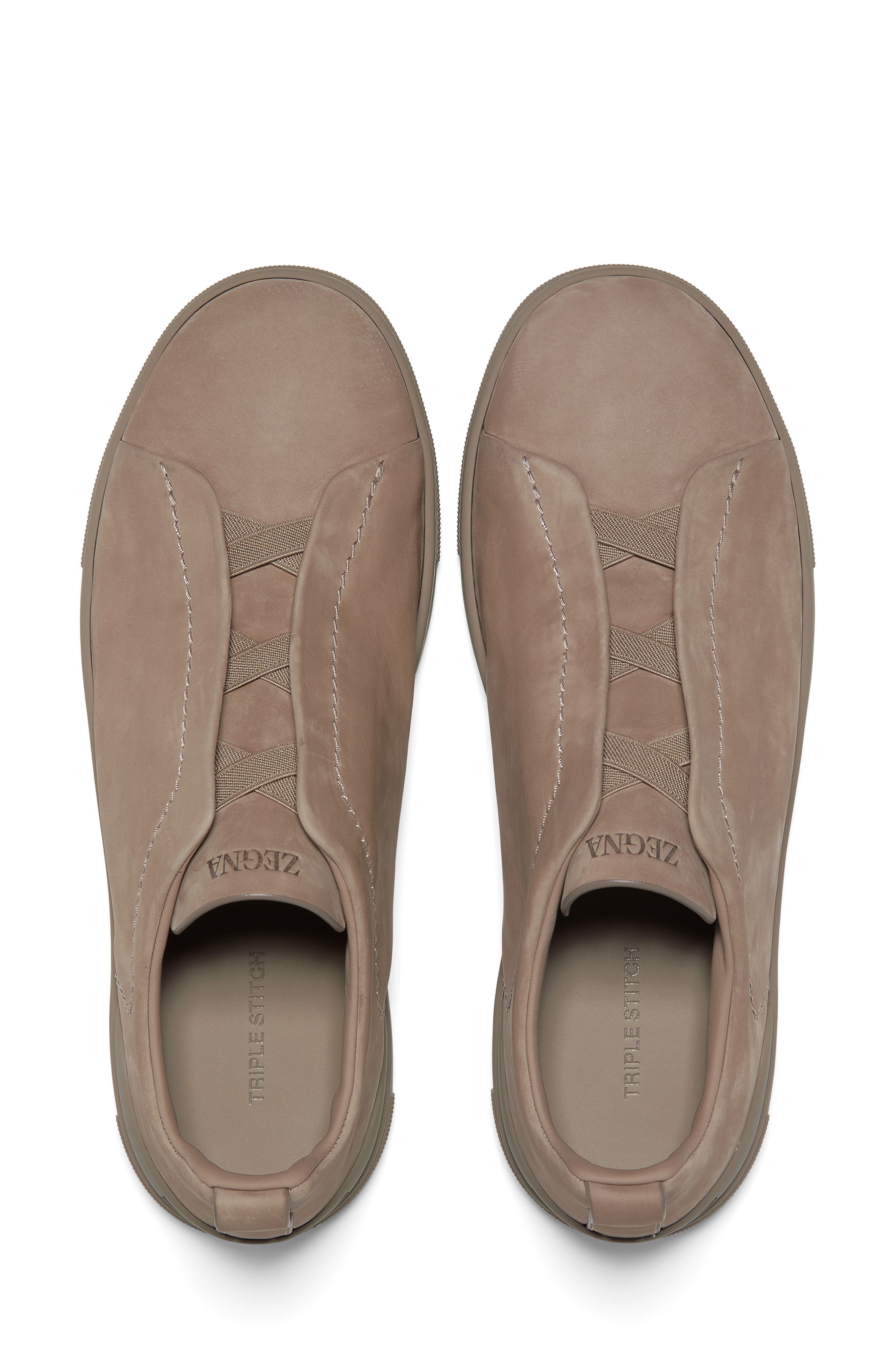 ZEGNA Triple Stitch<sup>™</sup> SECONDSKIN Sneaker, Alternate, color, Dark Beige