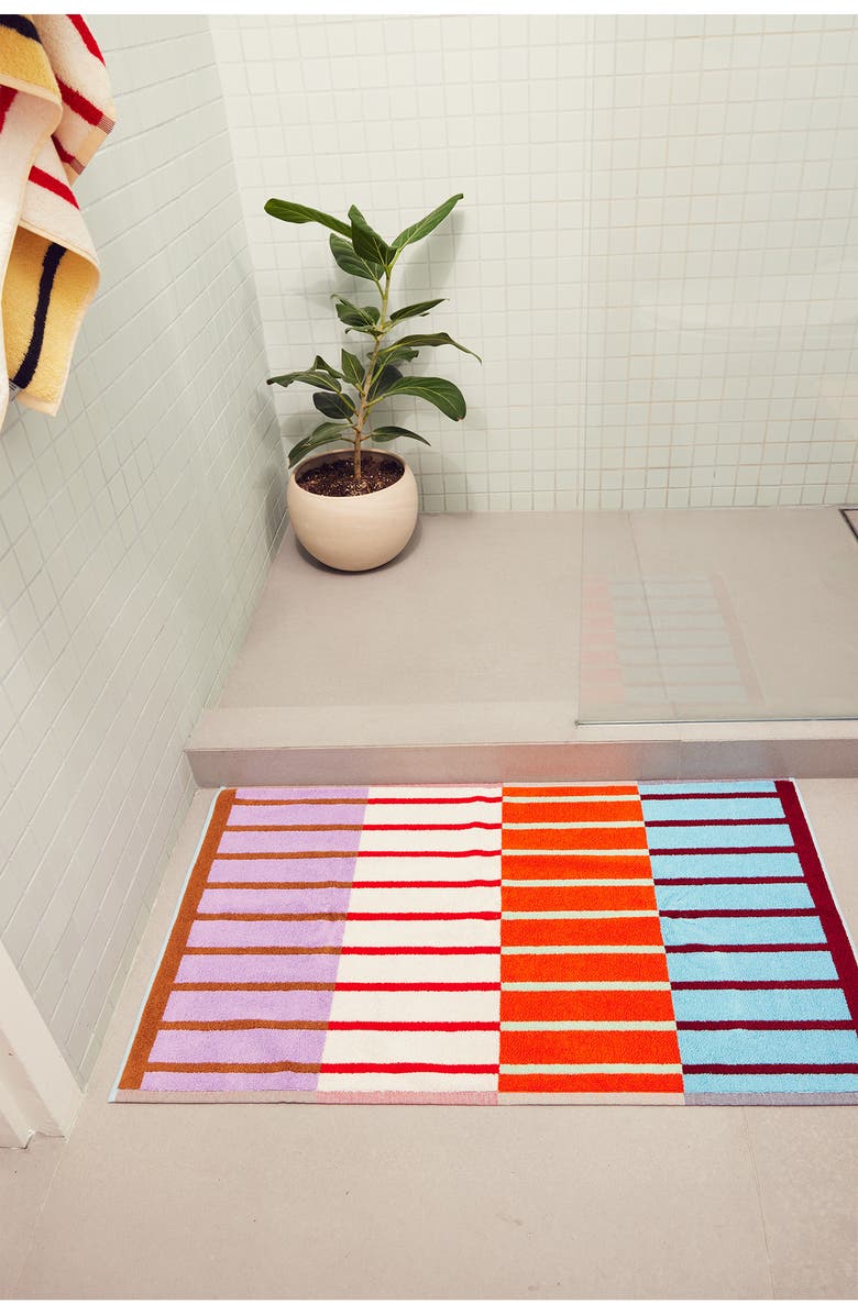 Dusen Dusen House Stripe Bath Mat, Alternate, color, 