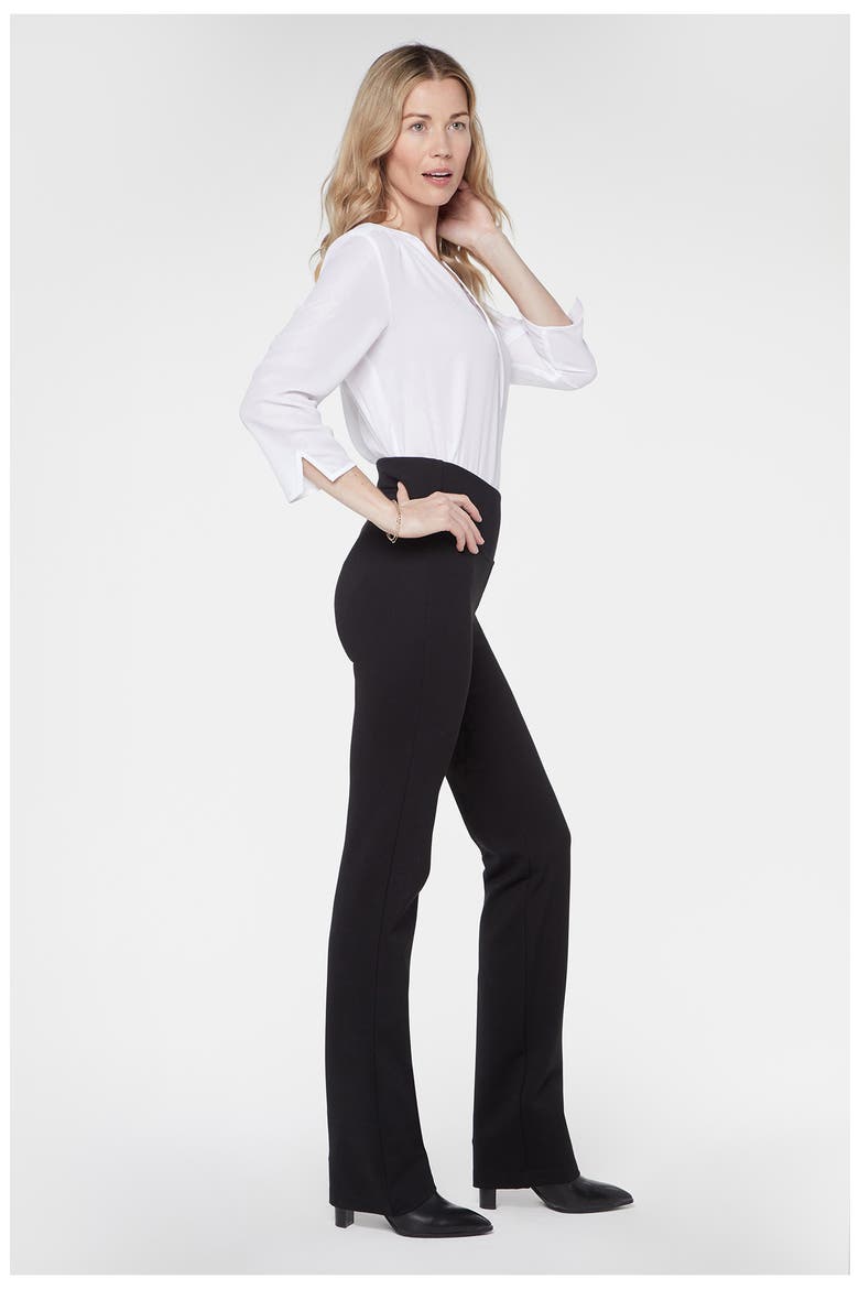 Sculpt-Her™ Pull-On High Waist Straight Leg Pants, Alternate, color, BLACK