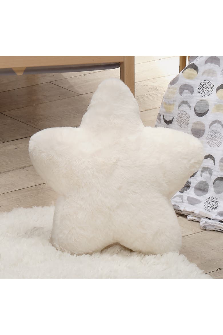 Star Pillow Plush - Ultra Soft Creamy, Alternate, color, Cream