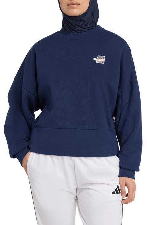 Cat Patch Crewneck Sweater