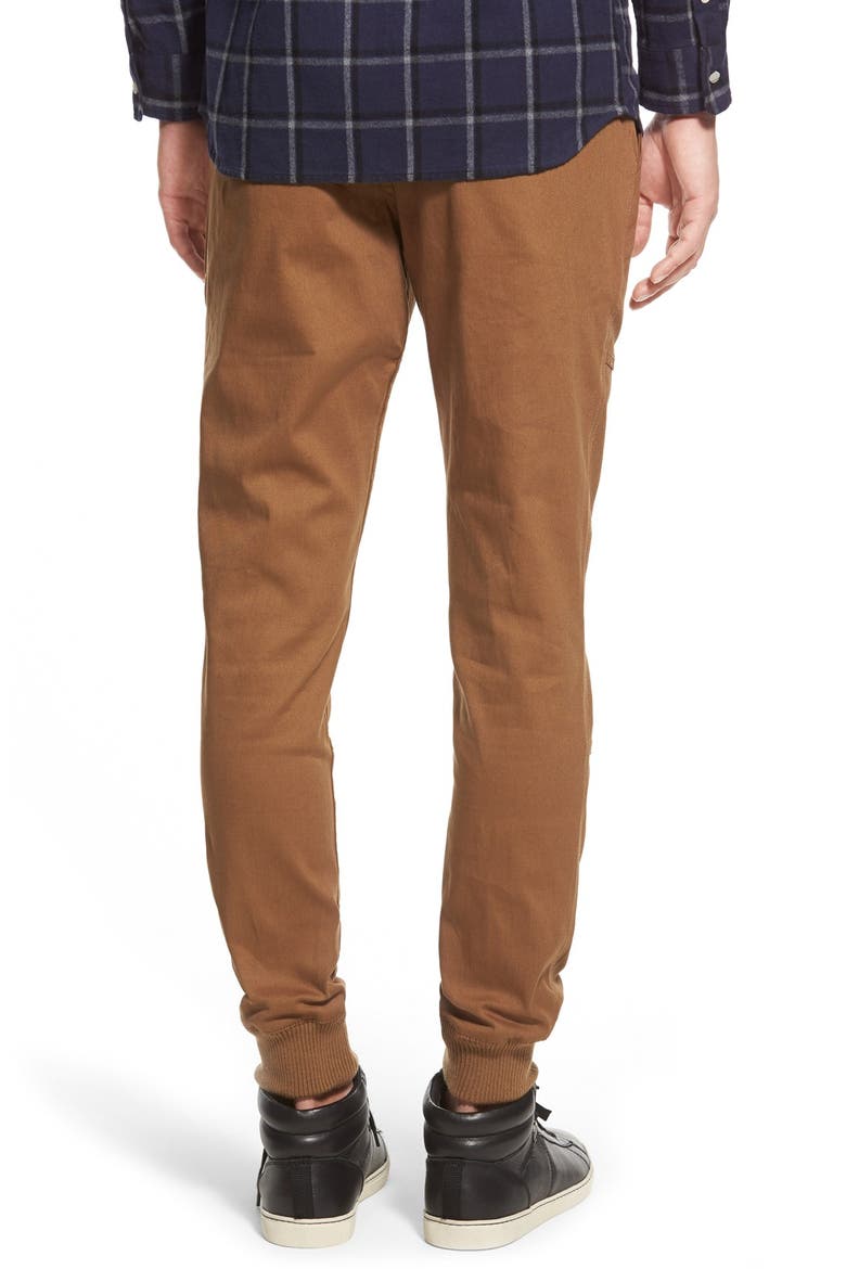 'Legacy' Tailored Fit Jogger Pants, Alternate, color, DARK TAN