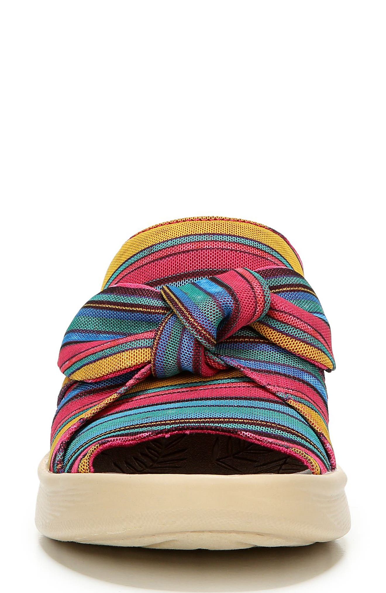 LifeStride Smile Wedge Slide Sandal, Alternate, color, Raspberry Fabric