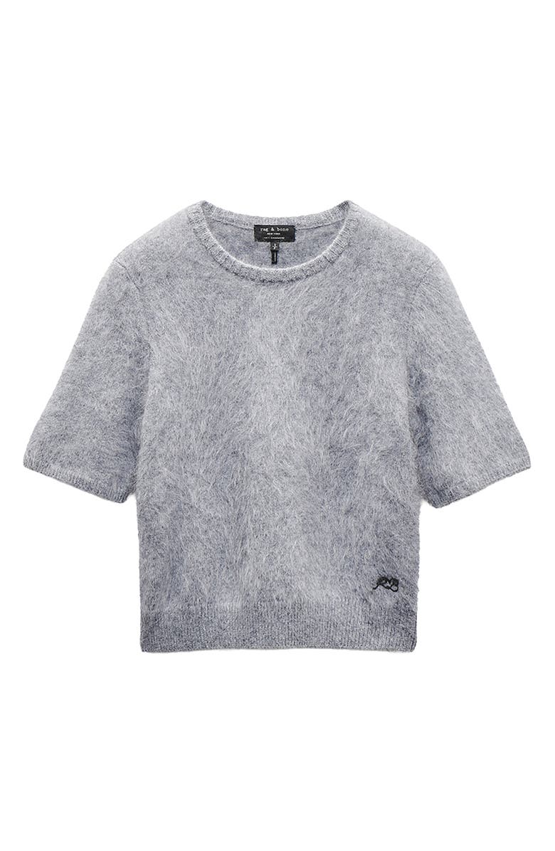 rag & bone Jada Brushed Cashmere Sweater, Alternate, color, Heather Grey