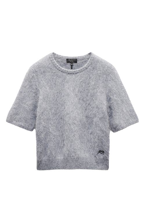 Rag & Bone Jada Brushed Cashmere Sweater In Blue